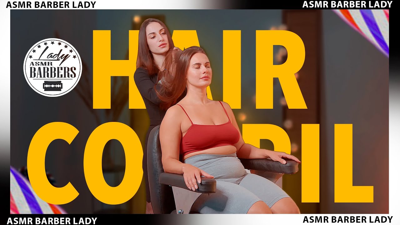 💈 ASMR Barber Head Massage and Hair Play by Barber Lady Nisa ...