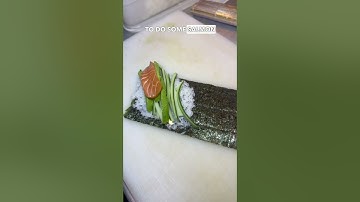 How to make sushi at home - Temaki Roll #howto #sushi #tutorial