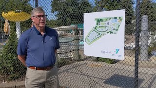 Watch now: YMCA Brad Martell talks with media on the newnproposed water park and youth YMCA in