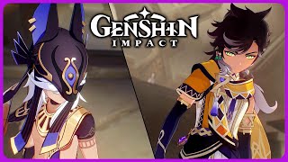 Cyno vs Sethos Fight Cutscene - Genshin Impact 4.6