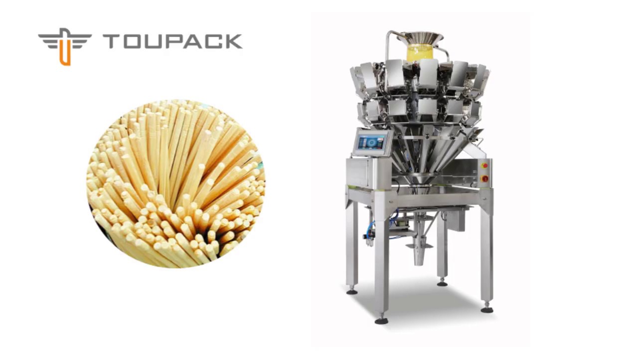 [TOUPACK] weighing and packaging solution for long strip products - YouTube