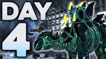 Defending my OP Iceberg Cave Against the Alpha Tribe! - ARK PvP