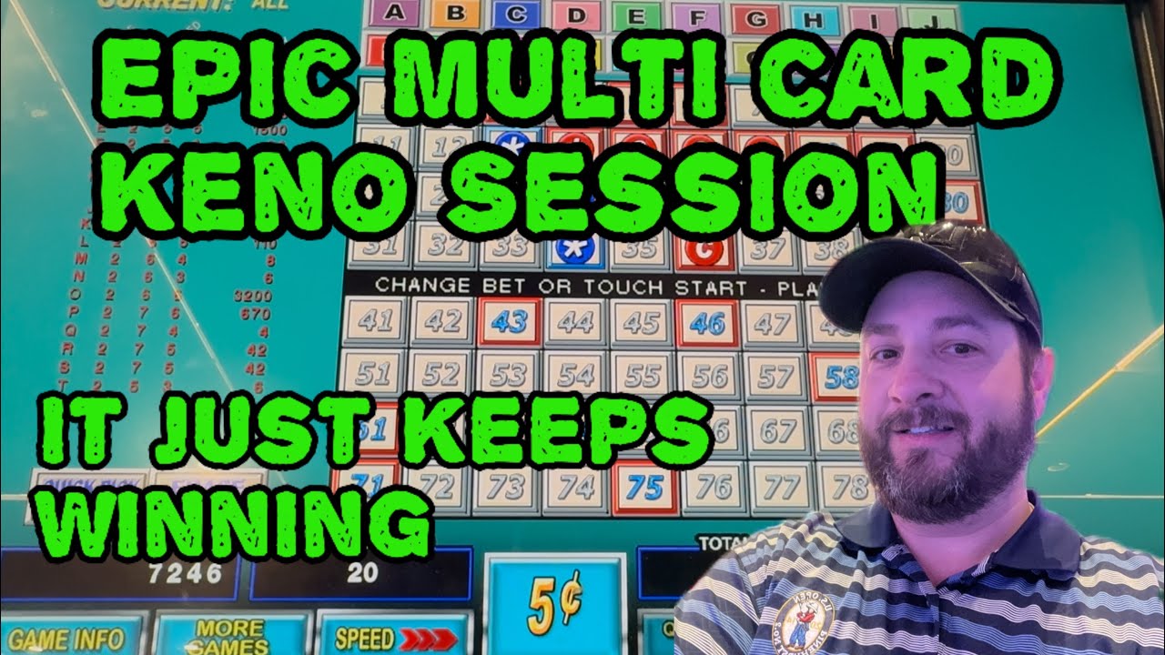 Multi Card Keno I play the Jackpot Cube and The Table. Awesome Winning Session!