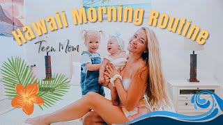 Teen Mom Morning Routine *HAWAII EDITION* (+mini summer thrift haul!)