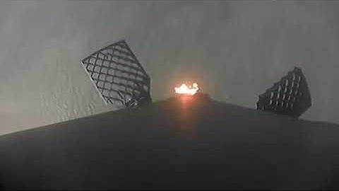 Engines stabilized rocket spin just in time, enabling an intact landing in water! Ships en