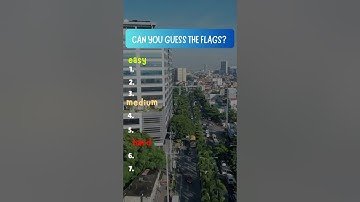 🤔 Guess The Flag Quiz These 7 Flags? 🚩 EASY TO IMPOSSIBLE #quiz #flags #challenge