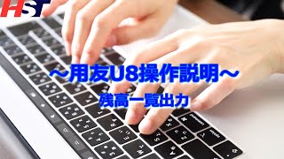 用友U8 残高一覧出力 screenshot 4