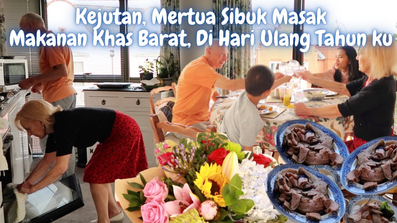 Terharu, Dapat Kejutan & Mertua Sibuk Masak Makanan Khas Barat Untuk