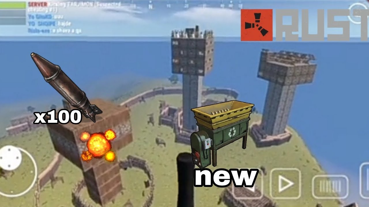 100 Rockets Rust Box 100 Rockets Raid | Рейд 100 ракет | Oxide Survival Island #rustmobile ...