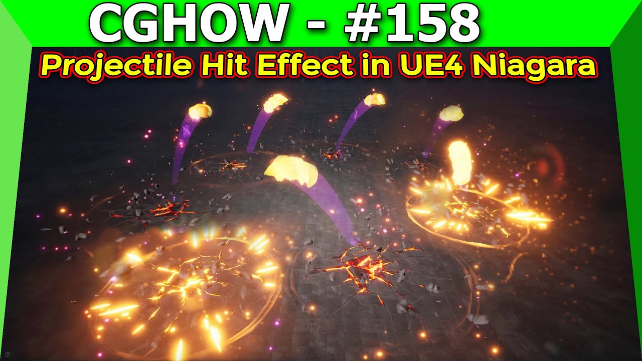 Showcase: Creating Projectile Hit Effect in UE4 Niagara