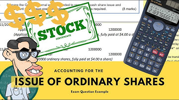 Journal Entries for the Issue of Shares - Exam Example