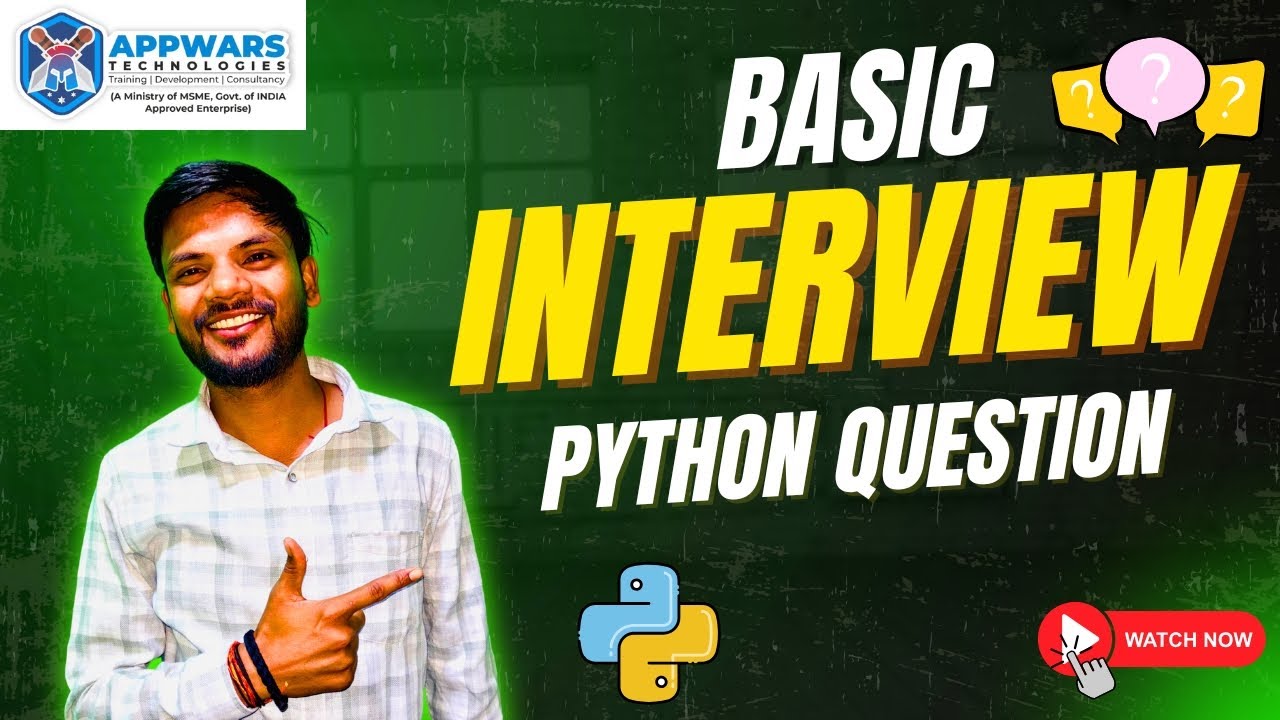 Basic Python Interview Questions | Crack Your Python Interview ...