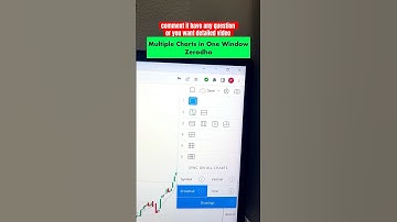 Multiple Charts in Zerodha Kite #shorts #zerodha #ytshorts #trading