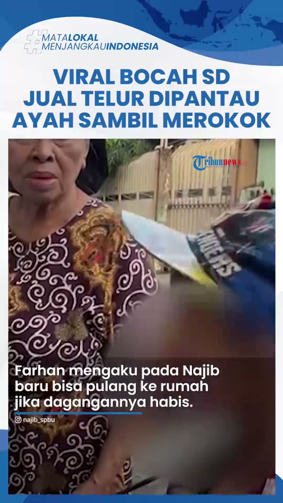 Viral Farhan Bocah SD Jual Telur Sementara Ayahnya Memantau Sambil Merokok, Sang Ibu Bernasib Sama