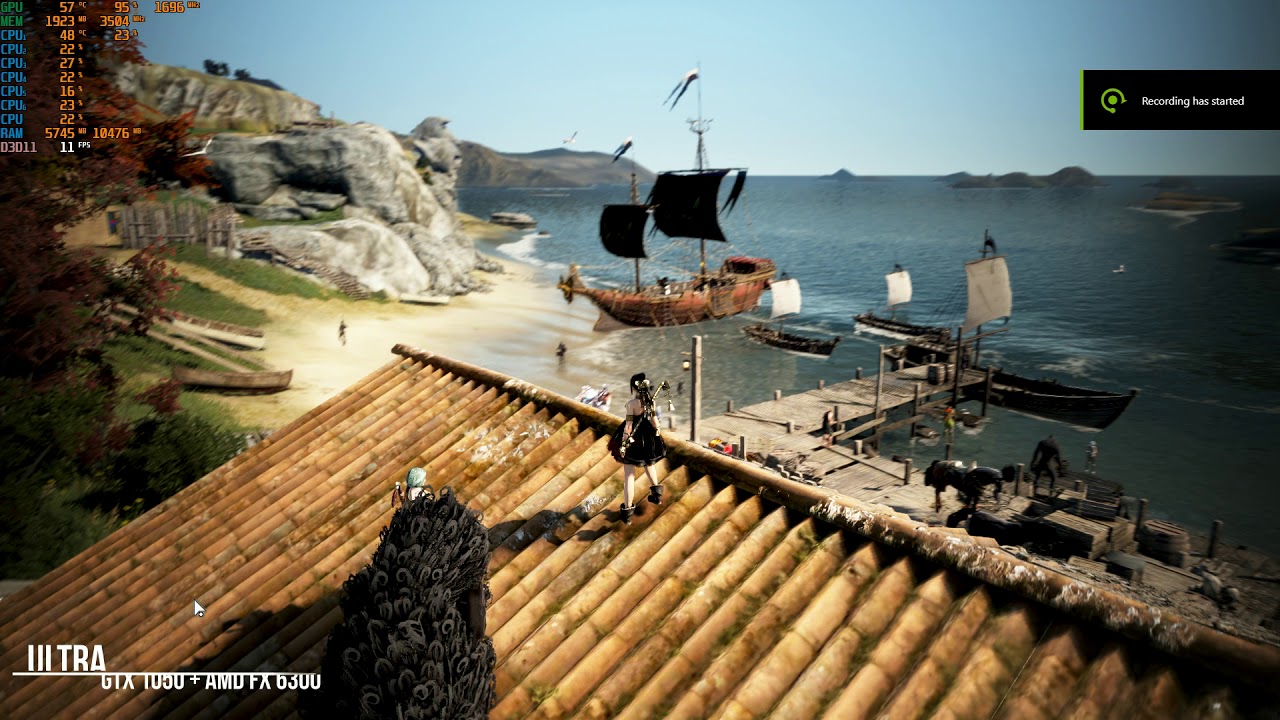 Black Desert Online Remastered Ultra Benchmark GTX 1050 + AMD FX 6300