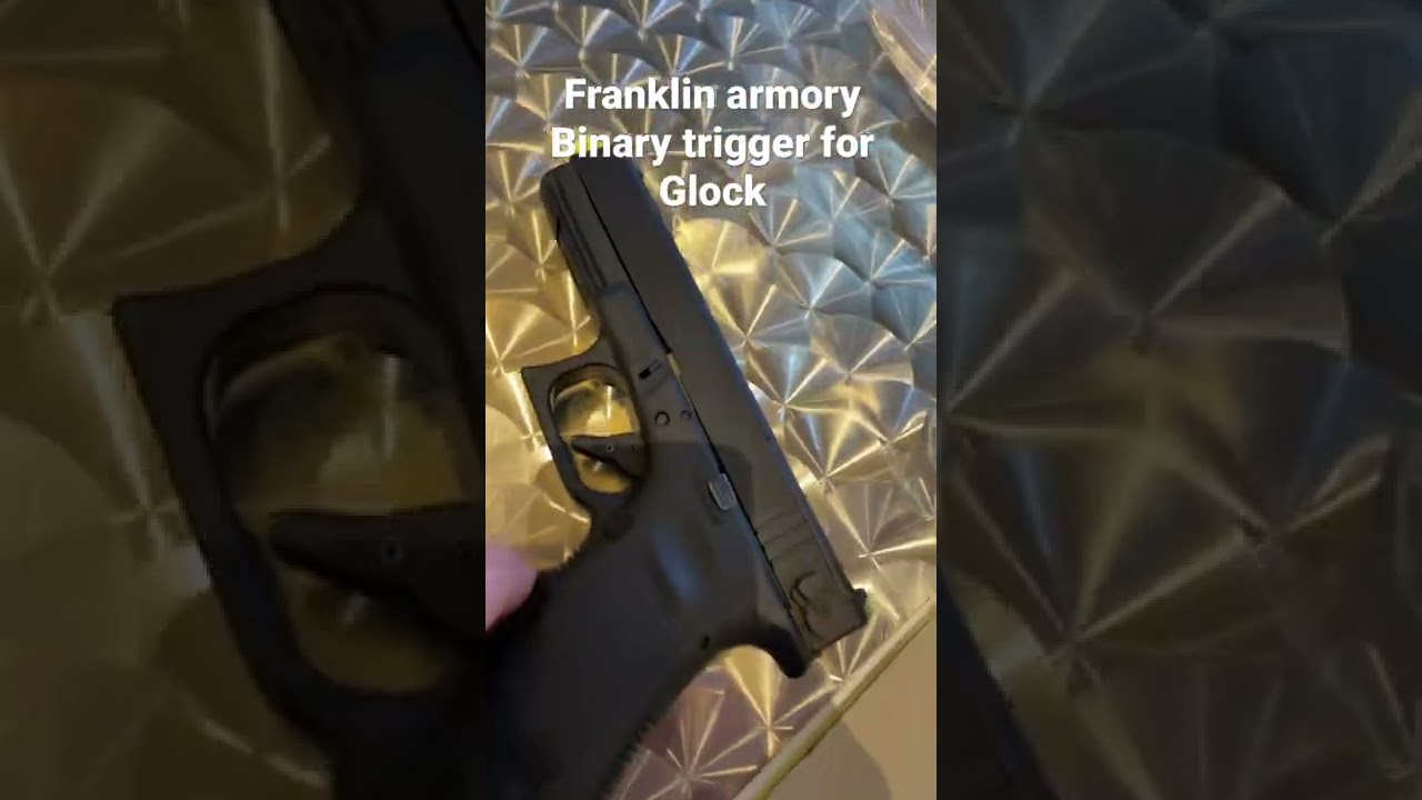 Franklin armory binary trigger for Glock 17 gen 3 peak.