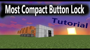 Minecraft Tutorial: Most Compact Button Lock (Order Sensitive)