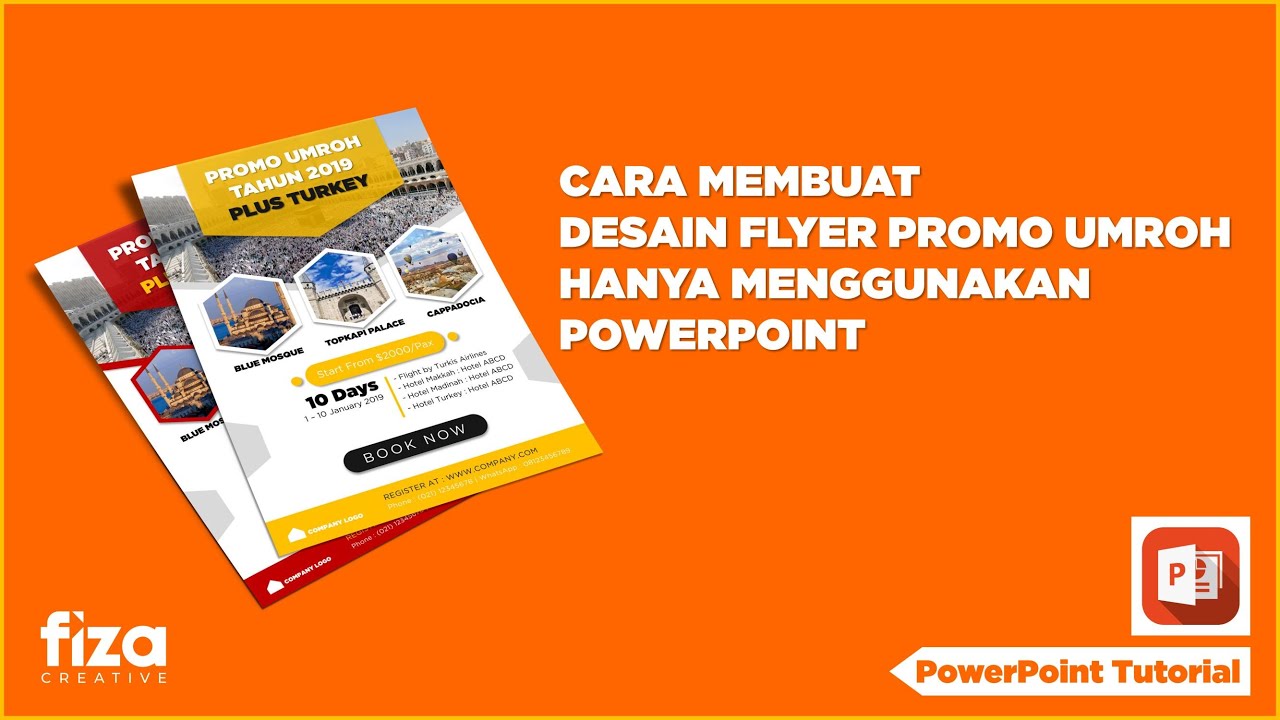  Cara  Membuat  Desain  Flyer Promo Umroh Menggunakan 