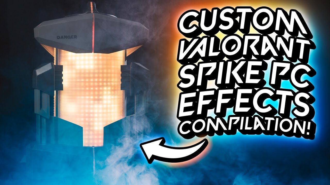 Gaming PC Modeled After The Valorant Spike!? - Effect Compilation 