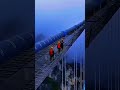 The daily life of bridge installers | Guizhou Suspension Bridge under construction 🌉