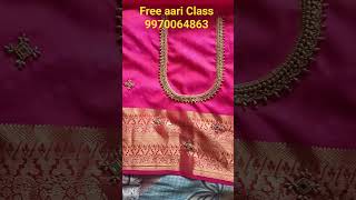 My New Aari Design | ISO Certificate Course #rizwan_collections #aaridesigns #freeclass
