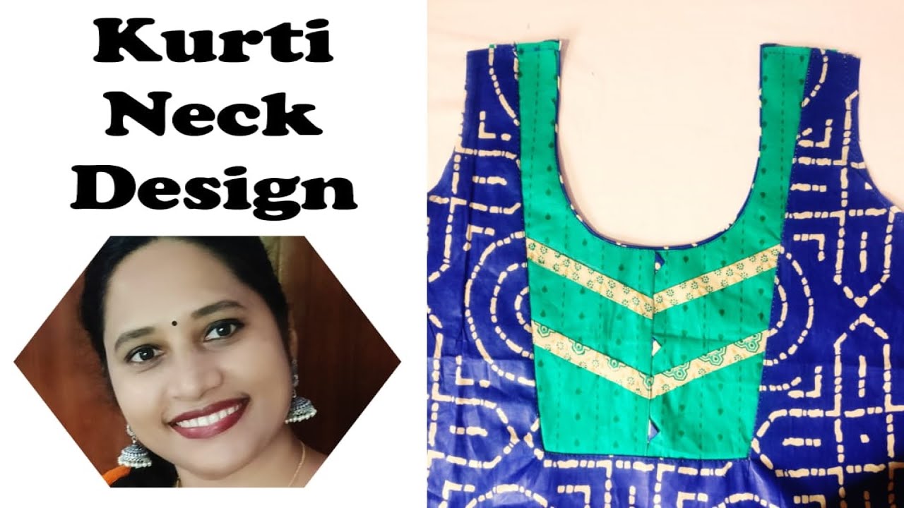 Kurti Neck Design Cutting and Stitching Malayalam/Very Easy Kurti Neck