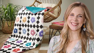 How to Make a Flower Child Baby Quilt  Free Quilting Tutorial
