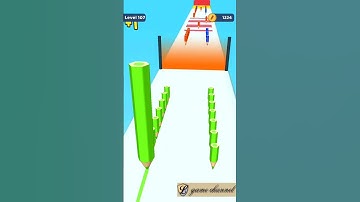color pencil run drawing 😉😉 gameplay // android & ios 344444 #pencilrun #games #mobilegame #shorts