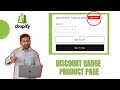How to show discountsale badge in shopify 2024