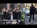 nyc college week in my life vlog | thrift shopping, turning 22 & interning