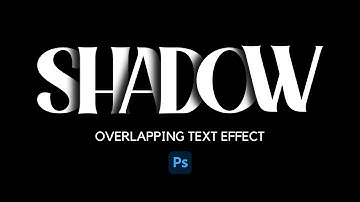 How to Make a Shadow Overlapping Text Effect - Quick Photoshop Tutorial