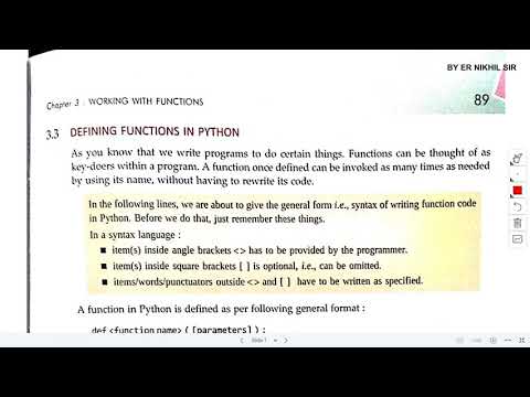 XII CBSE Computer Science Chapter 3 Function Lecture 5 - YouTube