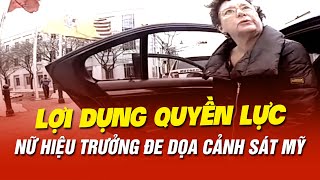 LỢI DỤNG QUYỀN LỰC , NỮ HIỆU TRƯỞNG ĐỊNH ĐÁ NỮ CẢNH SÁT RA 