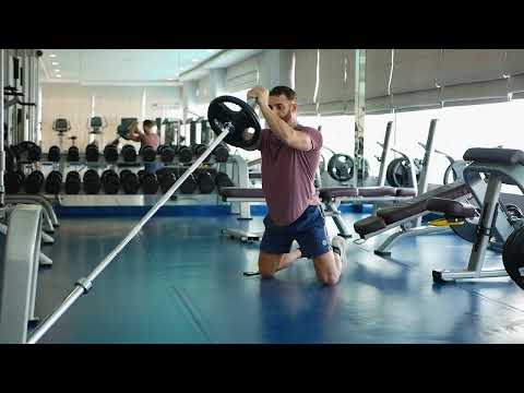 How To Do A Kneeling 2 Hand Landmine Press