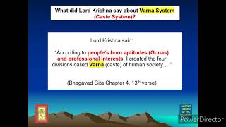 What is VARNA SYSTEM ( not Caste System)?