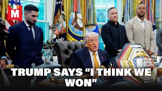 Trump Says “Their leaders are all dead” During White House Press Event Featuring UFC Fighters screenshot 3