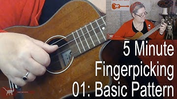 5 Minute Fingerpicking 01 - Basic Pattern (Baritone Tutorial)