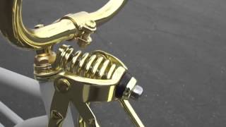 Primer Frame Gold Lowrider Bike