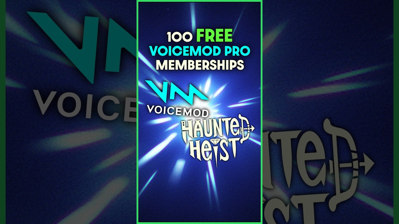 Haunted Heist Voicemod & Haunted Heist are teaming up to giveaway 100 #voicemod PRO MEMBERSHIPS! #giveaway #gaming