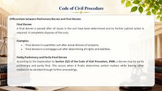 Celebrity Difference between Preliminary Decree and Final Decree under Section 22 CPC Profile