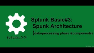 SplunkBasic#3-Splunk Architecture - component-Indexer,Forwarder,Searchhead and data processing phase