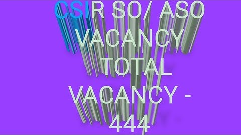 CSIR Recruitment 2023 CSIR ASO AND SO NOTIFICATION AGE  SYLLABUS, SALARY, VACANCY NUMBER,EXAMPATTERN