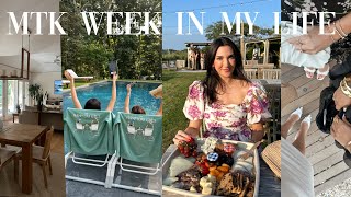 week in my life in the HAMPTONS | montauk gals trip! grocery haul, workouts, GRWM, reading