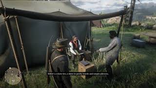 Red Dead Redemption 2 - Donate Provisions, Lenny "He Was A Slave" Educates Dutch Conversation (2018)