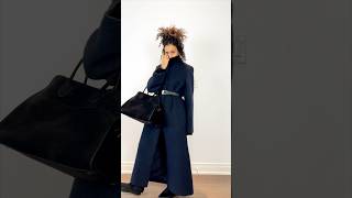 The Row Ceren coat, Margaux suede 15, Jewel belt, Marie sneakers