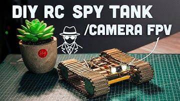 DIY MICRO RC SPY TANK with Live FPV Camera | Tiny 3D-Printed Tank Build 🔥