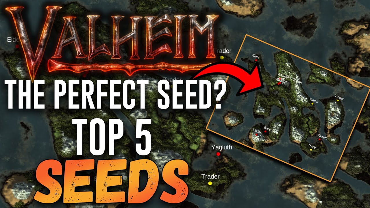 MY 5 BEST VALHEIM SEEDS, Best Trader Location, all 5 BOSSES super close