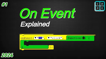 1 | On Event Eplained | Code.org | App Lab | Toolbox | UI controls | onEvent