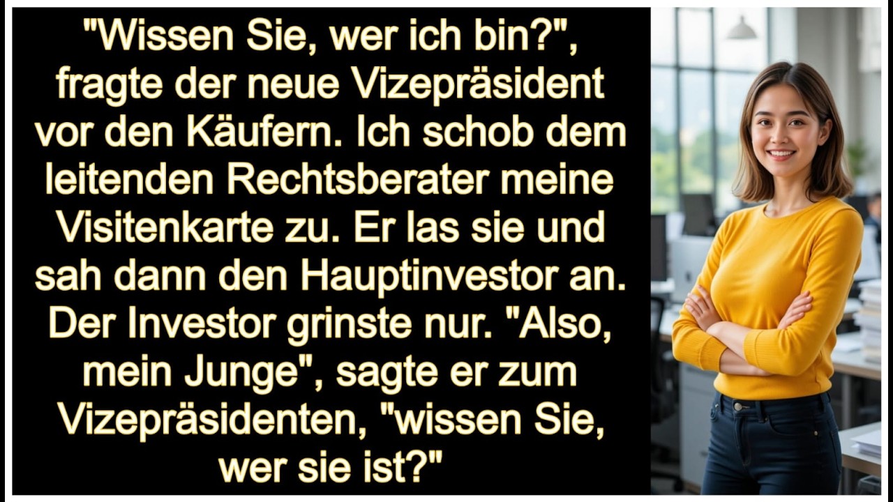 Als meine Visitenkarte den Tisch berührte, zerbrach die Karriere des VPs sofort 💼