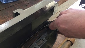 Handscraping a Lathe Compound Dovetail Way